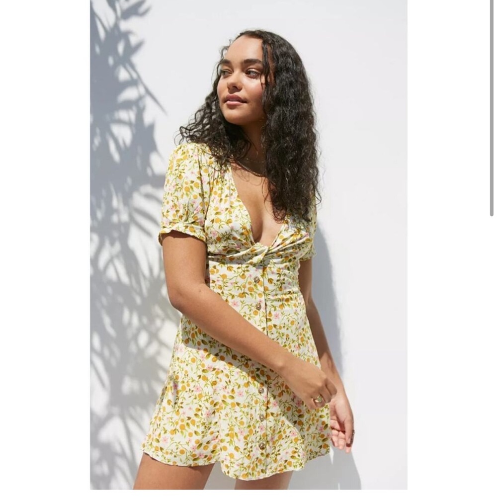 Urban Outfitters mini lemon print dress